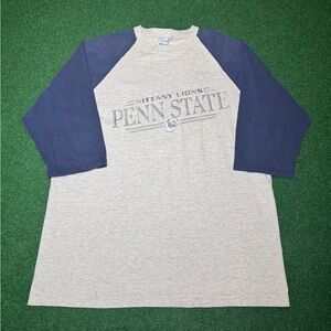 Penn State Salem Sportswear 1/2 Sleeve Baseball Vintage College T Shirt XL/XXL